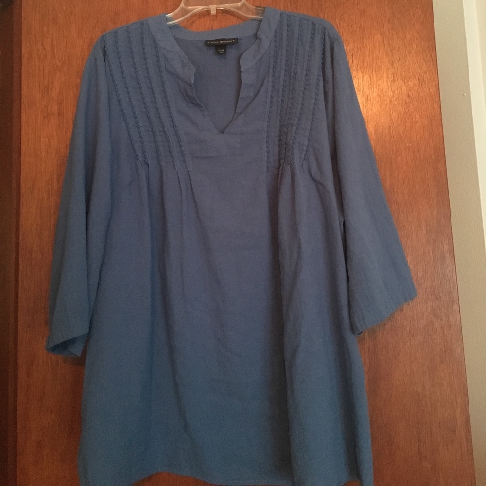 Lane Bryant plus size 22/24 medium blue tunic